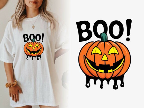Boo Text Laughing Pumpkin PNG for Creative Halloween Projects
