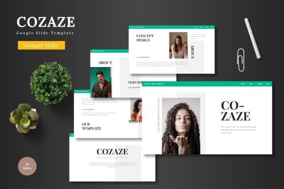 Cozaze - Google Slide Template: A Versatile Tool for Professional Presentations