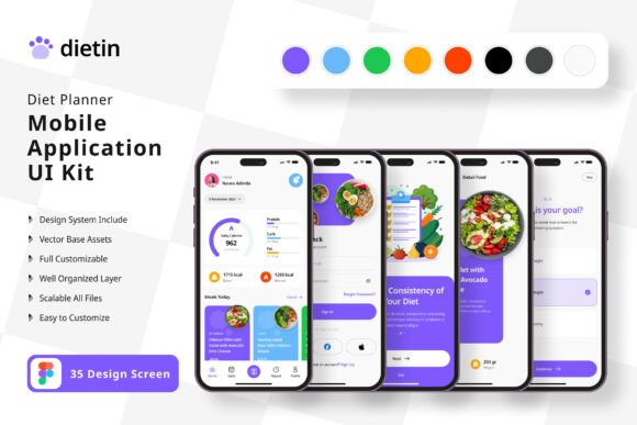 Diet Planner Application Mobile UI KIT: A Comprehensive Guide to Building Effective Nutrition Apps