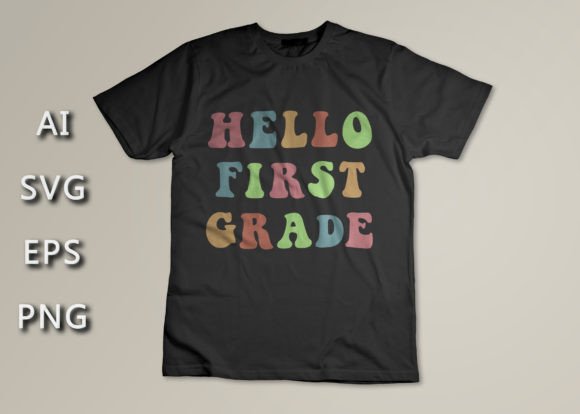 Hello First Grade Back to School Retro: A Nostalgic Design for Modern Use